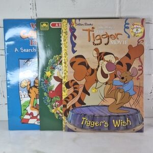 Bundle of 3 Vintage New Old Stock Children's Activity Books Garfield, Tigger